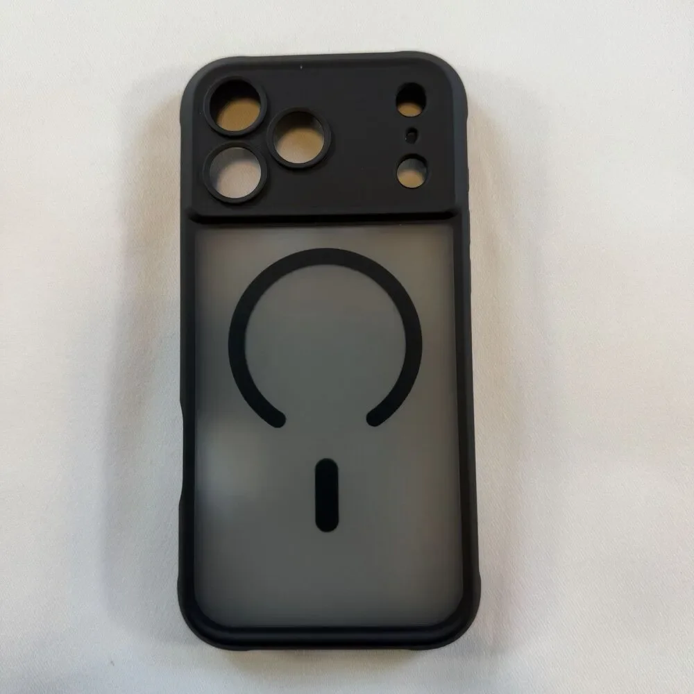For iPhone 17 17 Pro Max 17 air Magnetic  Case Shockproof Heavy Duty Cover BLACK